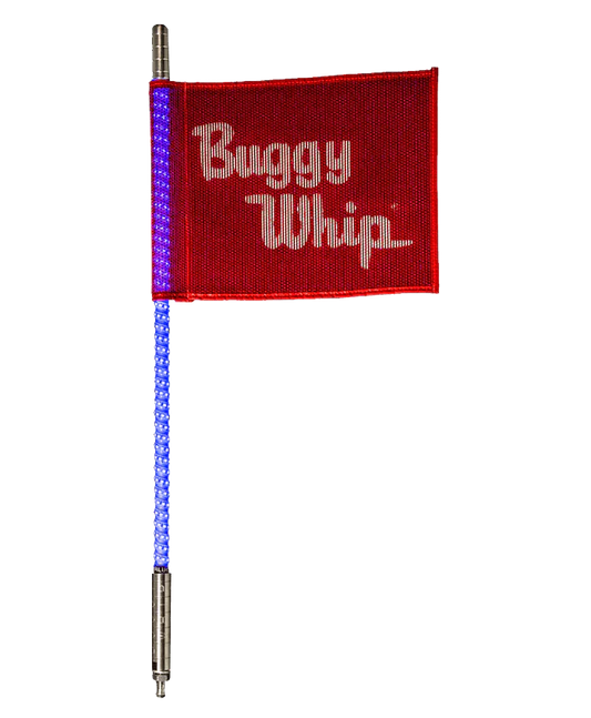 Buggy Whip 4" & 6" Bright Visibility Quick-Release LED Whip Lights