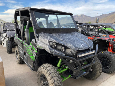 Kawasaki Teryx Vented Glass Windshield years 2016-2024