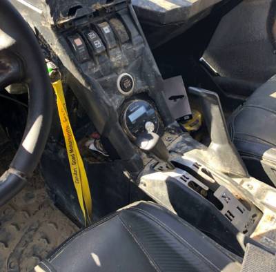 CAN-AM X3 STEREO PLATE FOR 3" STEREO OR GAGE