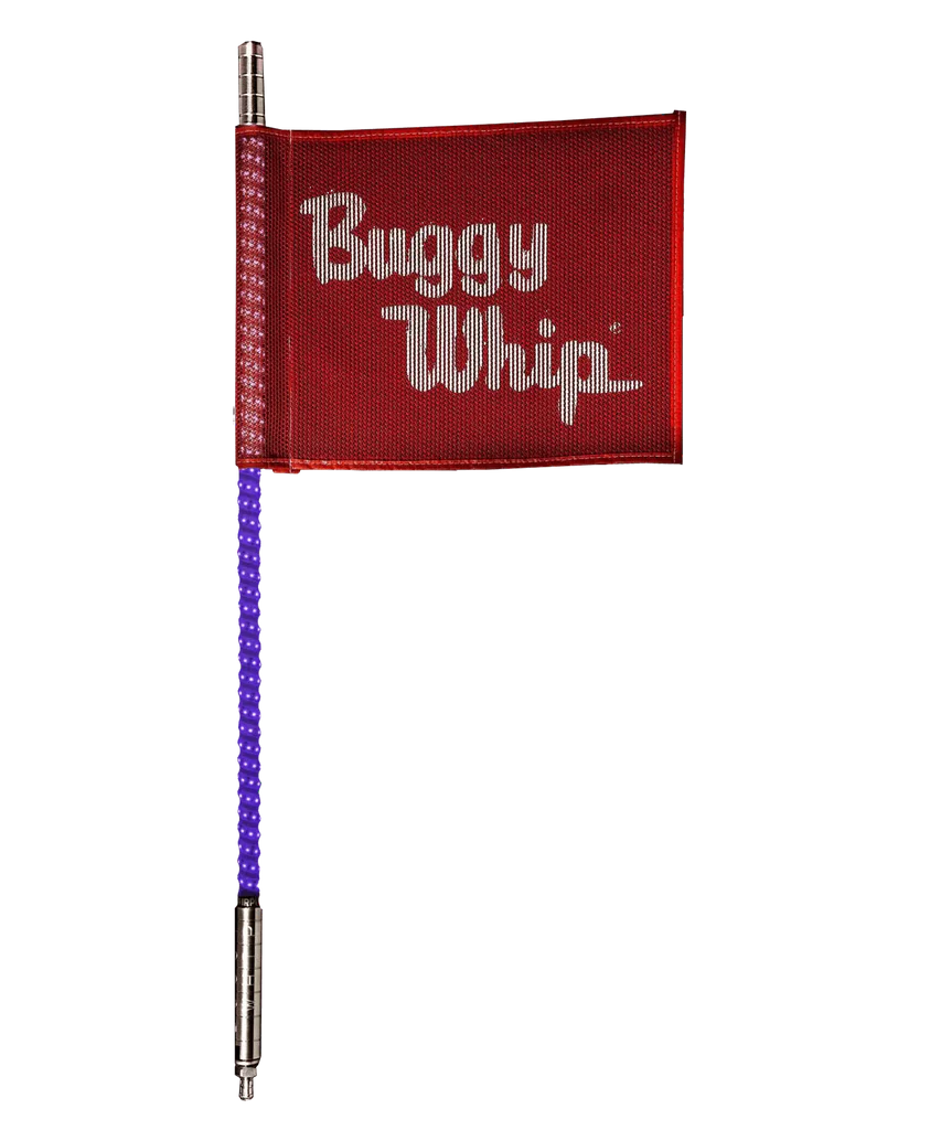 Buggy Whip 4" & 6" Bright Visibility Quick-Release LED Whip Lights