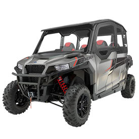 Polaris Canvas Upper Doors With Poly Windows Black
