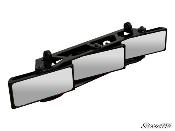 3 Panel Rear View Mirror with 1.75" clamps
