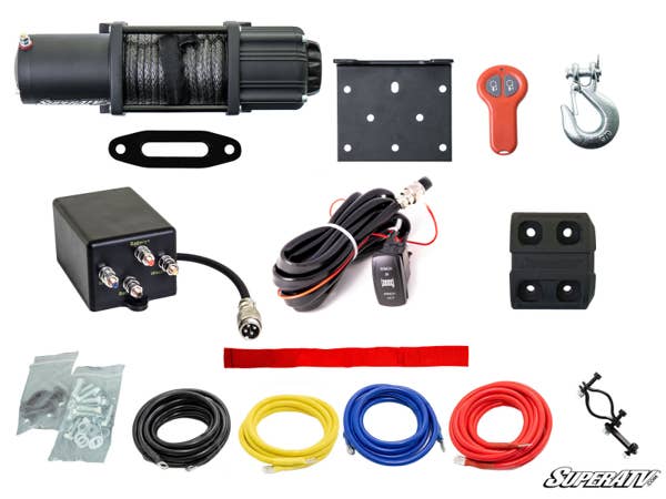 6000 LB. UTV/ATV Winch (with wireless remote & synthetic rope)