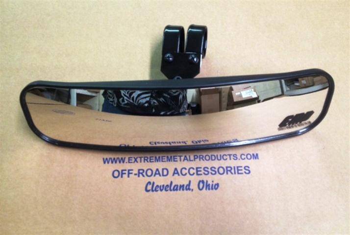 13" Wide Panoramic Rear View Mirror for 2" Bars