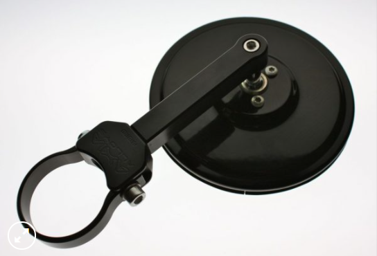 Extended Billet Arm 5.0" Round CONVEX GLASS Side Mirror XP 1000