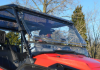 HONDA PIONEER 1000 SCRATCH-RESISTANT FLIP WINDSHIELD