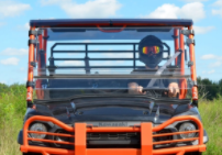 KAWASAKI MULE PRO SCRATCH RESISTANT FLIP WINDSHIELD