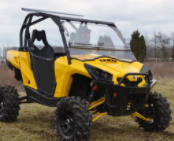 Can-Am Commander Scratch Resistant Flip Windshield