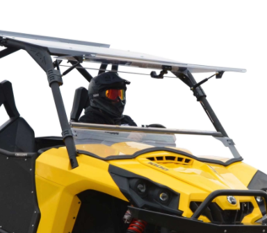 Can-Am Commander Scratch Resistant Flip Windshield