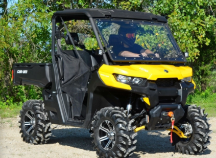 Can-Am Defender Scratch Resistant Flip Windshield
