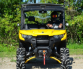 Can-Am Defender Scratch Resistant Flip Windshield