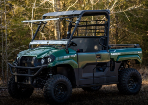 KAWASAKI MULE PRO-MX SCRATCH-RESISTANT FLIP WINDSHIELD
