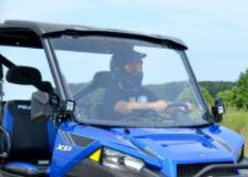 Polaris Ranger XP 900 Scratch Resistant Flip Windshield