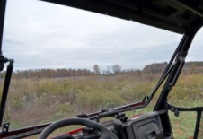 Polaris Ranger Midsize Scratch Resistant Flip Windshield