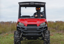 Polaris Ranger Midsize Scratch Resistant Flip Windshield