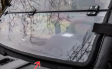 Polaris Ranger XP 900 Scratch Resistant Flip Down Windshield