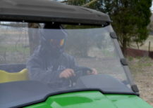 John Deere Gator XUV Scratch-Resistant Full Windshield
