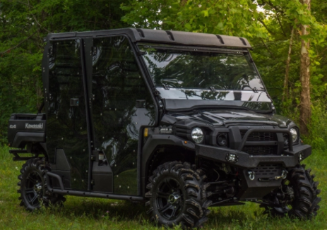 Kawasaki Mule Pro Scratch Resistant Flip Down Windshield