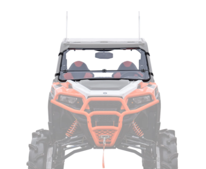 Polaris General XP 1000 Scratch Resistant Flip Down Windshield
