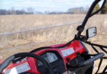 CF-Moto ZForce 800 Scratch-Resistant Half Windshield
