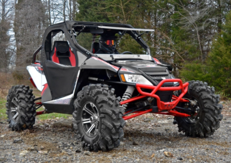 Arctic Cat Wildcat scratch resistant flip windshield