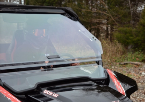 Arctic Cat Wildcat scratch resistant flip windshield
