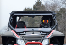 Arctic Cat Wildcat scratch resistant flip windshield