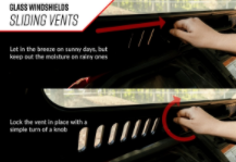 Polaris RZR S 1000 Glass Windshield