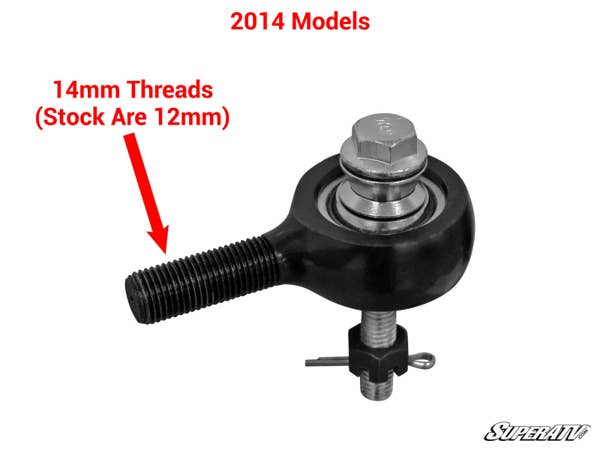 Polaris RZR XP 1000 Z-Bend Tie Rod Kit - Replacement for Lift Kits