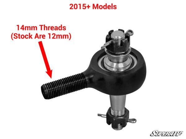Polaris RZR XP 1000 Z-Bend Tie Rod Kit - Replacement for Lift Kits