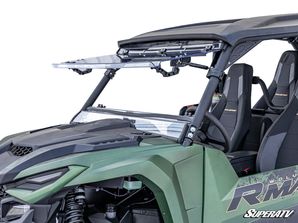 YAMAHA WOLVERINE X2/X4 SCRATCH RESISTANT FLIP WINDSHIELD