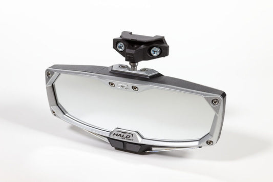 Halo-RA LED Rearview Mirror with Cast Aluminum Bezel – 1.75″ Round Tube