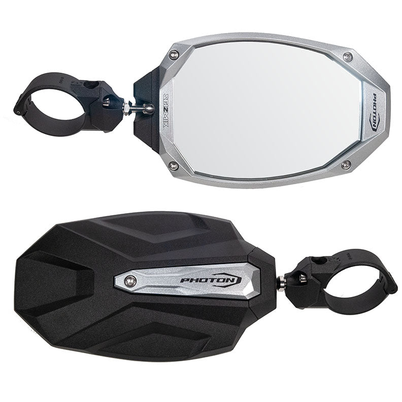 Photon Side View Mirror with Cast Aluminum Body & Bezel – Pro-Fit/Profiled (Pair)