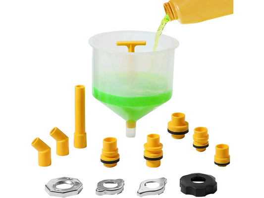 NO SPILL COOLANT FUNNEL AND BLEED KIT