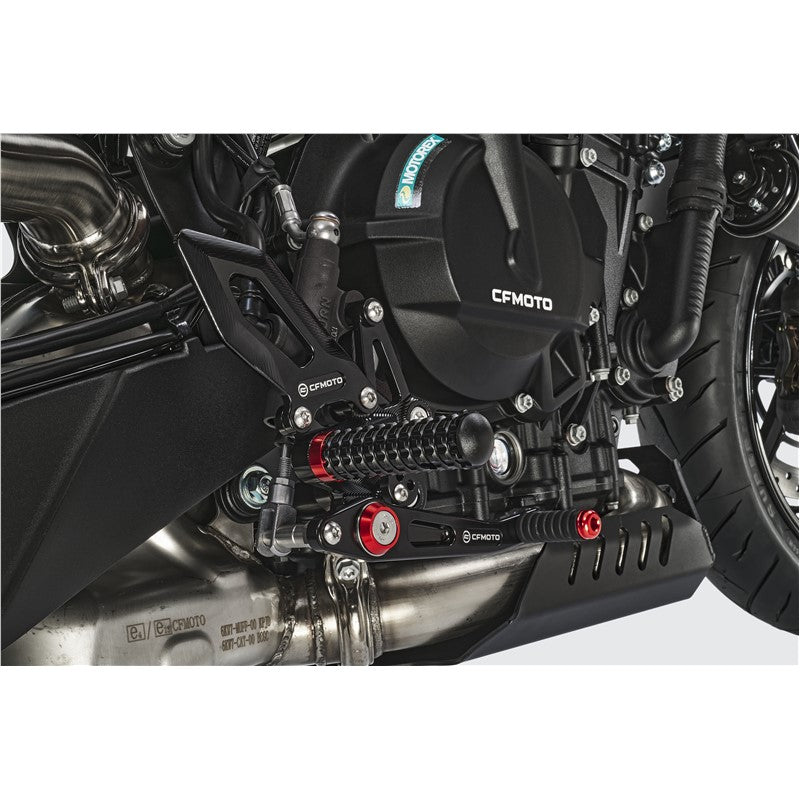 REARSETS- RH- BLACK & TITANIUM