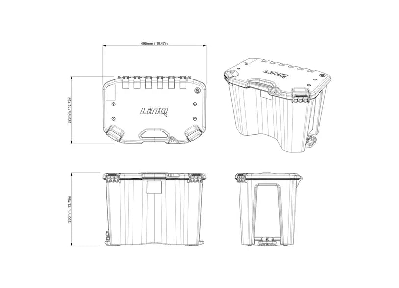 LinQ 7.8 US Gal (30 L) Modular Cargo Box