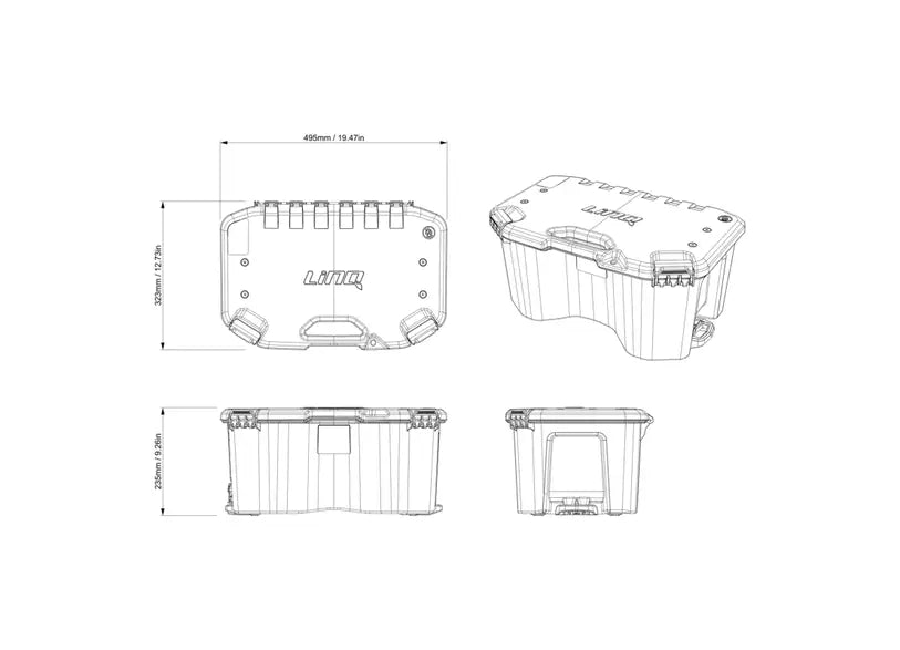 LinQ 5.2 US Gal (20 L) Modular Cargo Box