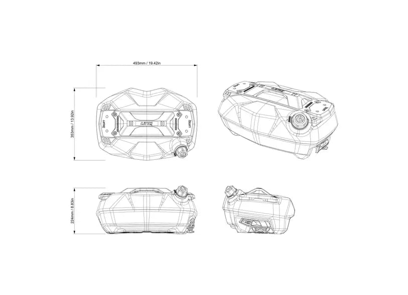 LinQ 3.7 US Gal (14.5 L) Fuel Caddy