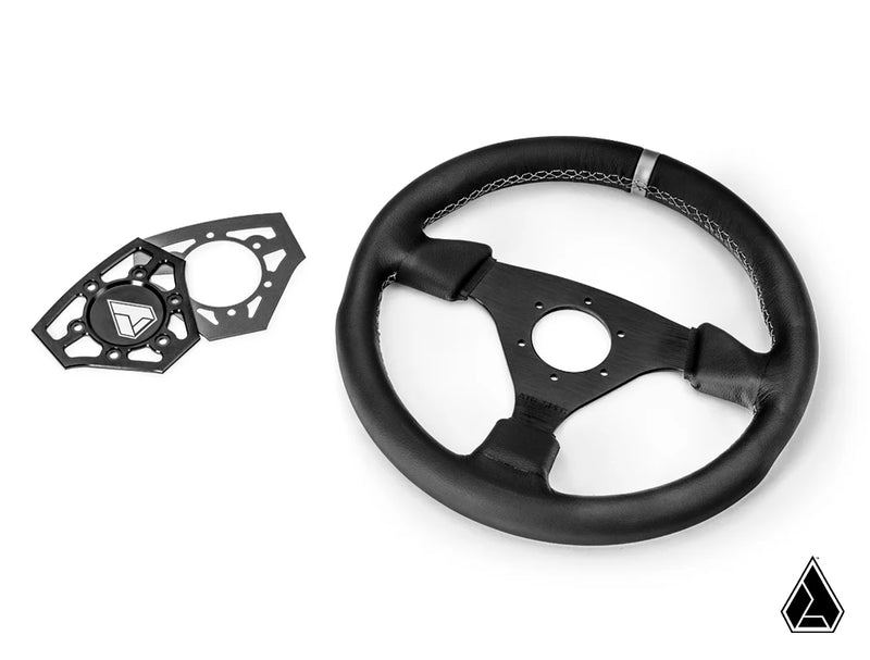 UNIVERSAL NAVIGATOR LEATHER UTV STEERING WHEEL