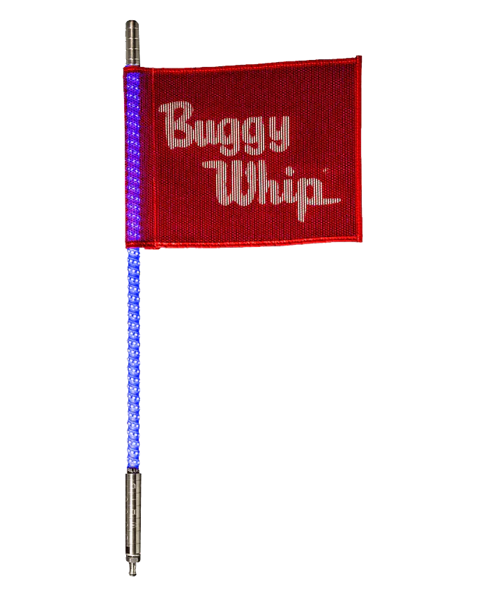 Buggy Whip 4" & 6" Bright Visibility Quick-Release LED Whip Lights