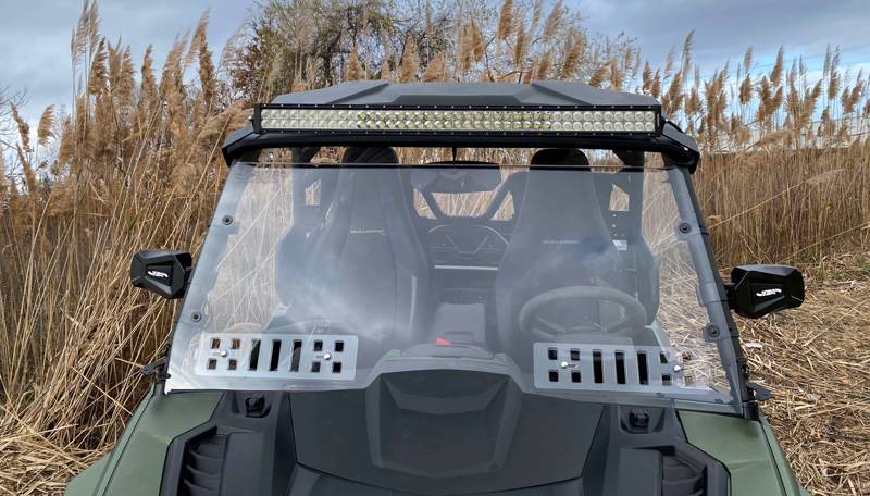 Yamaha Wolverine RMAX 1000 and X2 R-Spec 850 Hard Coated Polycarbonate windshield with Slide Vents