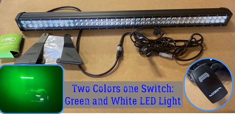 Yamaha RMAX DUAL COLOR 40" LED Light Bar Kit (Plug and Play) Green and White