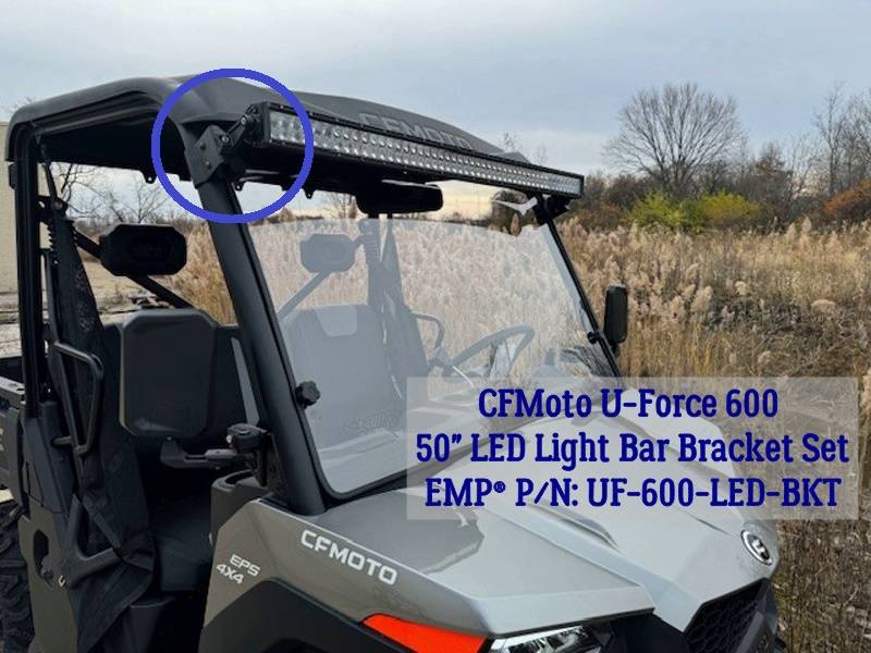 CF-Moto UForce 600, 50" LED Light Bar Brackets