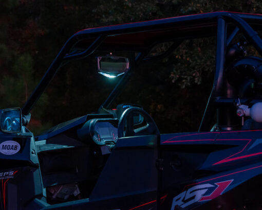 Halo-RA LED Rearview Mirror with Cast Aluminum Bezel – Polaris RZR Pro XP