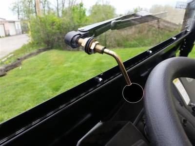 Hand Operated UTV Wiper for Hard Coated Poly Windshields Only
