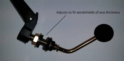 Hand Operated UTV Wiper for Hard Coated Poly Windshields Only