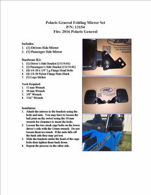 Polaris General Folding Mirror Set