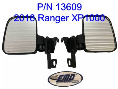 POLARIS RANGER FOLDING MIRROR SET FOR THE PRO-FIT CAGE (NON-ROUND CAGE)
