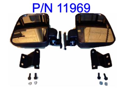 POLARIS RANGER FOLDING MIRROR SET FOR THE PRO-FIT CAGE (NON-ROUND CAGE)