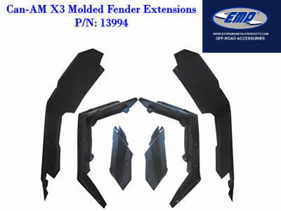 CAN-AM MAVERICK X3 WIDE MOLDED FENDERS/FENDER FLARES